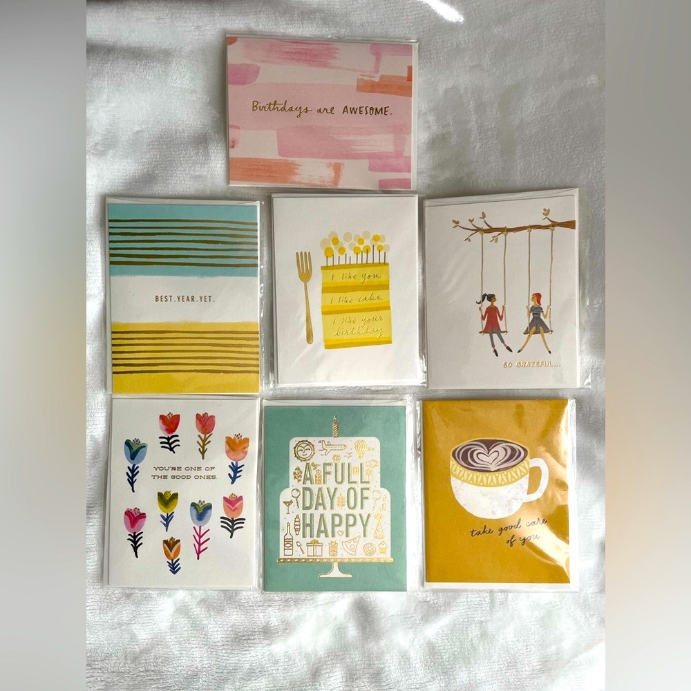 7 cards for $25 deal - NWT - birthday card and other theme celebration